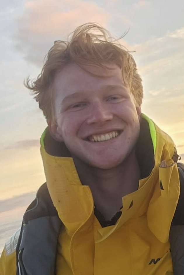 Alec Brugman on board MED MERMAID